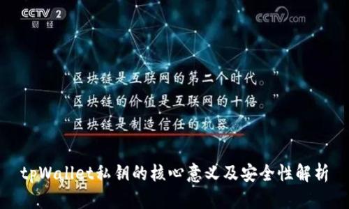 tpWallet私钥的核心意义及安全性解析